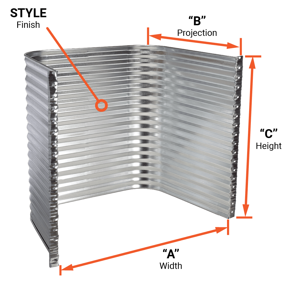Measurements of an egress window well