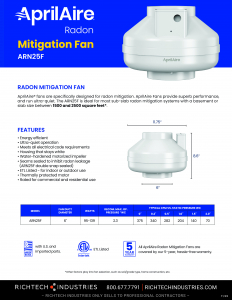 ARN25F_RadonFan_Flyer_Image